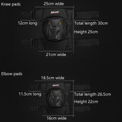 SULAITE Motorcycle Riding Equipment Protective Gear Off-Road Riding Anti-Fall Protector, Specification: Knee Pads+Elbow Pad Eurekaonline