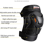 SULAITE Motorcycle Riding Equipment Protective Gear Off-Road Riding Anti-Fall Protector, Specification: Knee Pads+Elbow Pad Eurekaonline