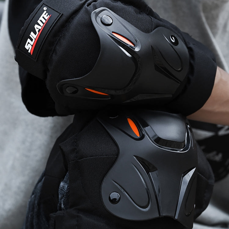 SULAITE Motorcycle Riding Equipment Protective Gear Off-Road Riding Anti-Fall Protector, Specification: Knee Pads+Elbow Pad Eurekaonline