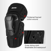 SULAITE Off-Road Motorcycle Windproof Warmth Drop-Proof Breathable Carbon Fiber Protective Gear, Specification: Knee Pads Eurekaonline