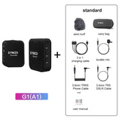 SYNCO Engragal  Wireless Microphone System 2.4GHz Interview Lavalier Lapel Mic Receiver Kit For Phones DSLR Tablet Camcorder,Configuration G1 (A1) Eurekaonline