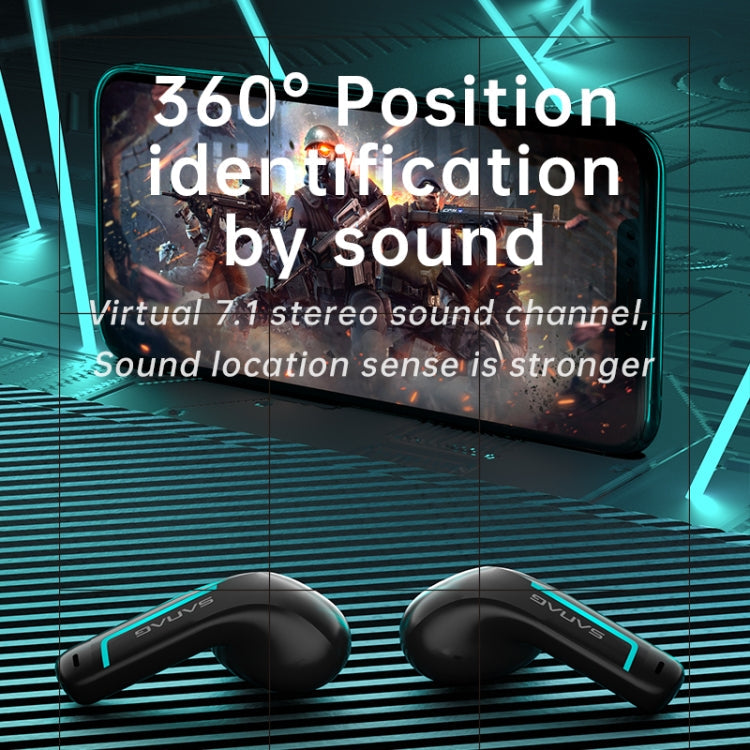 Sanag H2S PRO Stereo Noise Reduction Wireless Bluetooth Game Earphone(White) Eurekaonline