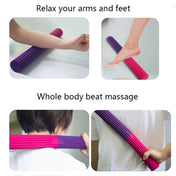 Silicone Multifunctional Fitness Bar Rehabilitation Training Arm Strength Bar Wrist Strength Forging Resistance Bar(Blue + Orange) Eurekaonline