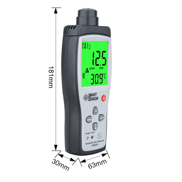 SmartSensor AR8500 Handheld Ammonia Gas NH3 Detector Meter Eurekaonline