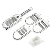 Stainless Steel Vegetable Cutter Grater, Specification: 4 Blades+Finger Protector Colorful Box Eurekaonline