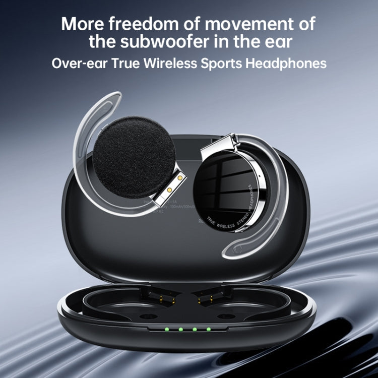 T&G F2 Ear Mount Waterproof Wireless Bluetooth Noise Reduction Earphone(White) Eurekaonline