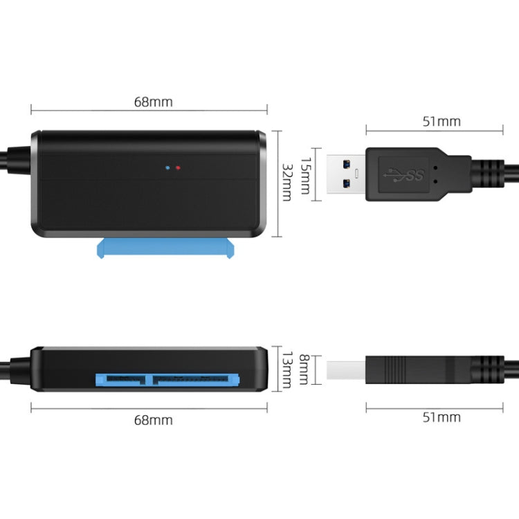 T04 USB3.0 To SATA Easy Drive Cable For 2.5/3.5 Inch Hard Drive Adapter Cable Eurekaonline