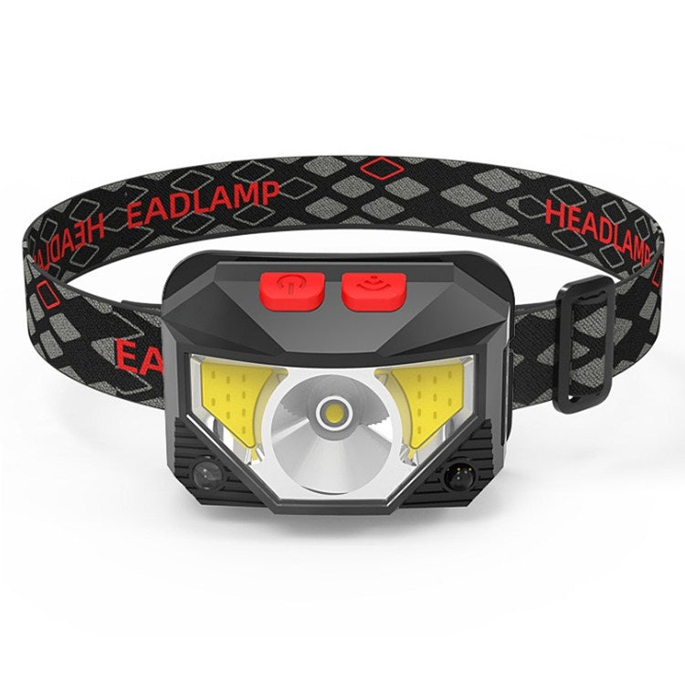 T09-COB LED Glare Headlight Outdoor Lighting USB Charging Sensor Red Light Night Running Mini Fishing Headlight Eurekaonline