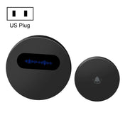 T10-1 1 For 1 Lighting Self-Power Generation Wireless Intelligent Doorbell(US Plug Black) Eurekaonline