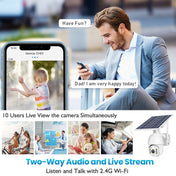 T16 1080P Full HD 4G (US Version) Network Monitoring Solar Powered Camera, Support PIR + Radar Alarm, Night Vision, Two Way Audio, TF Card Eurekaonline