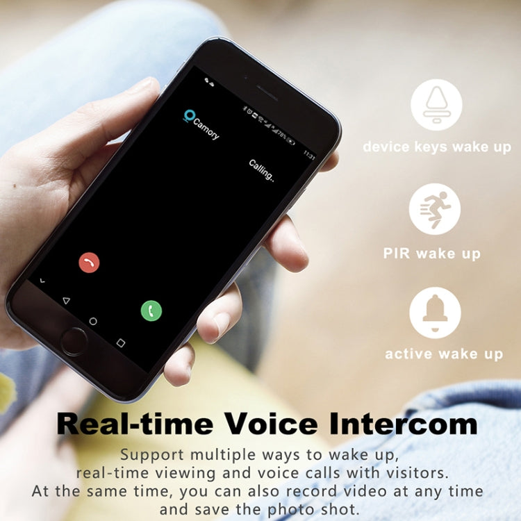 T30 Tuya Smart WIFI Video Doorbell Support Two-way Intercom & Night Vision(White) Eurekaonline