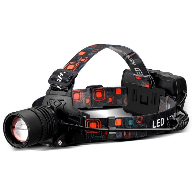 T40 P50 Lamp Beads Headlight USB Rechargeable Zoom Outdoor Strong Headlight,Specification: Without Battery Eurekaonline