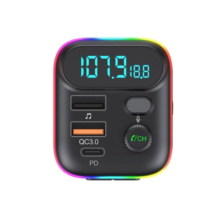 T70 Car MP3 Player FM Transmitter with Bluetooth USB Car Mobile Charger QC3.0 Quick Charge U Disk Music Player FM Modulator Eurekaonline