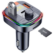 T832 Car Bluetooth FM Transmitter Colorful Light MP3 Player Powerful Quick Charger QC3.0 Eurekaonline