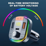 T832 Car Bluetooth FM Transmitter Colorful Light MP3 Player Powerful Quick Charger QC3.0 Eurekaonline