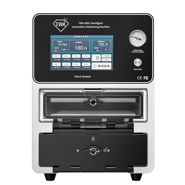 TBK208C 15-inch Curved Screen Laminating and Defoaming Machine, Plug:UK Plug Eurekaonline