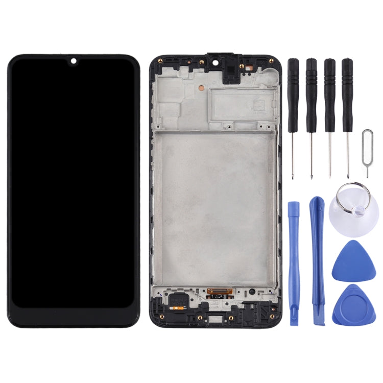  Galaxy M31 Prime Digitizer Full Assembly with Frame (Black) Eurekaonline