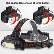 TG-TD113 T6+COB Head-Mounted USB Charging Rotating Multi-Function Headlight White Red And Green Three Light Sources Headlight (With Charging Set) Eurekaonline
