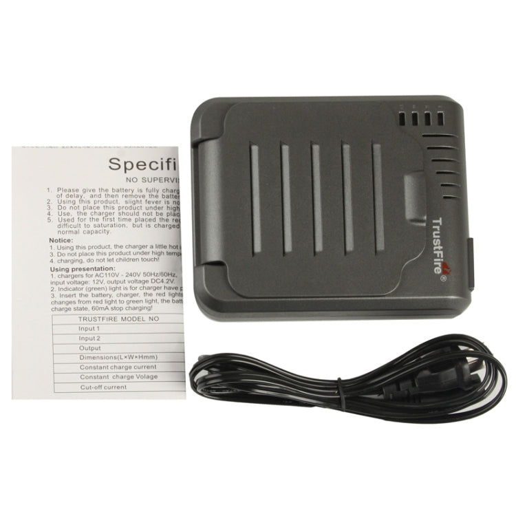 TR-003P4 TrustFire 1x4 Universal Cylindrical Li-ion Battery Charger for 10430/ 10440/ 14500/ 16340/ 17670/ 18500 Eurekaonline