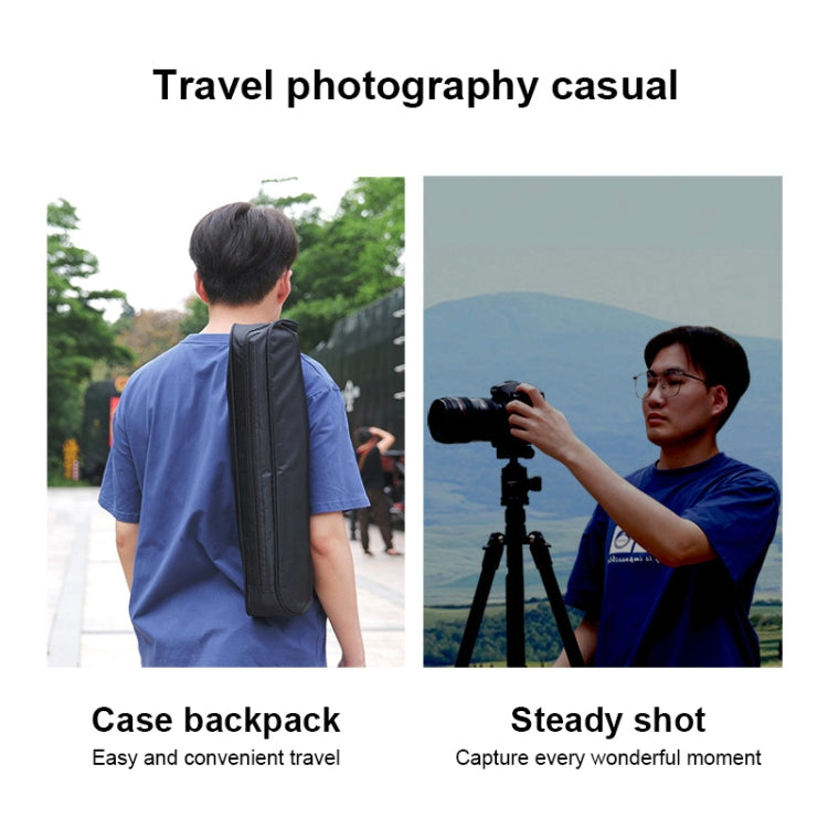 TRIOPO K2508S+B1S Adjustable Portable  Aluminum Alloy Tripod with Ball Head for SLR Camera(Black) Eurekaonline