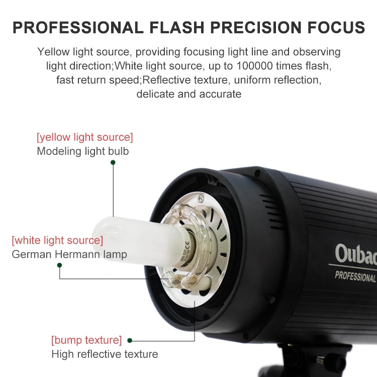 TRIOPO Oubao TTR600W Studio Flash with E27 150W Light Bulb Eurekaonline