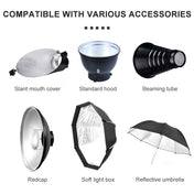 TRIOPO Oubao TTR600W Studio Flash with E27 150W Light Bulb Eurekaonline