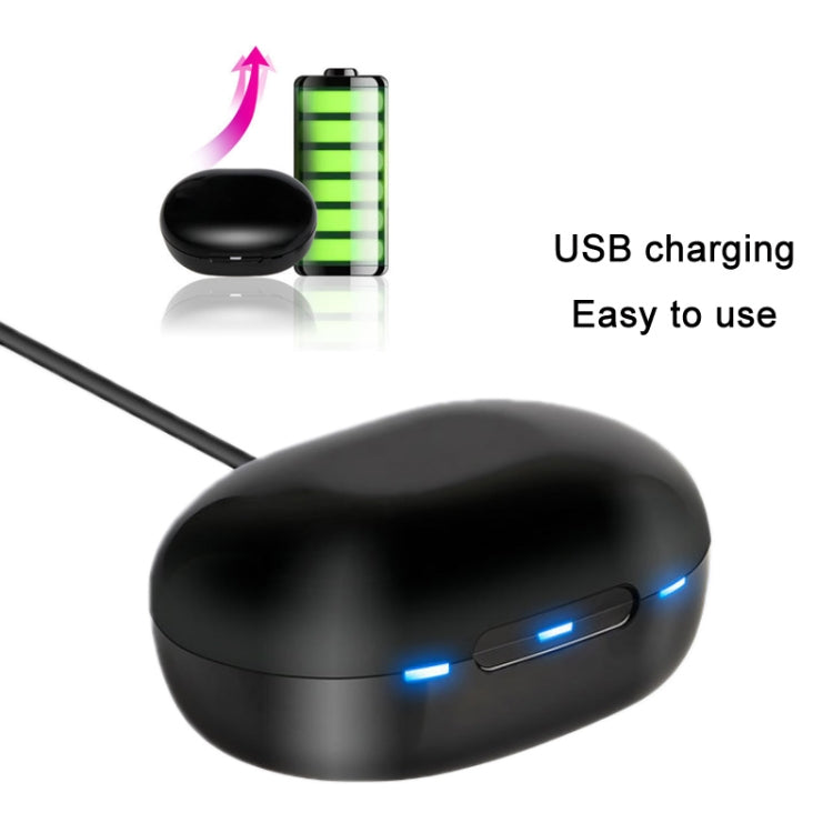 TWS In-Ear Sound Amplifier For Elderly Hearing Aid Headphones(Black) Eurekaonline