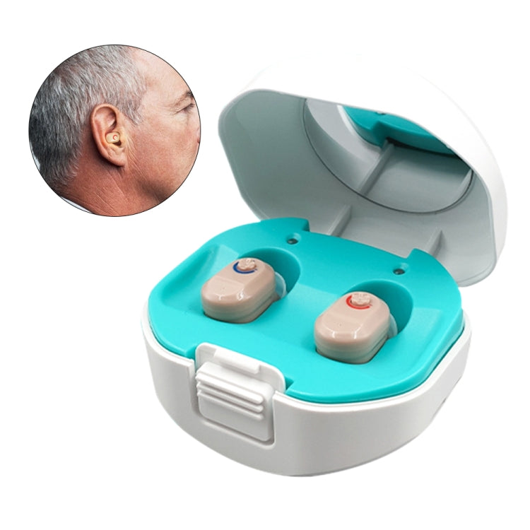 TWS On-Ear Sound Amplifier Hearing Aid with Charging Compartment(Skin Color) Eurekaonline