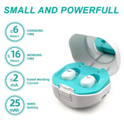 TWS On-Ear Sound Amplifier Hearing Aid with Charging Compartment(Skin Color) Eurekaonline