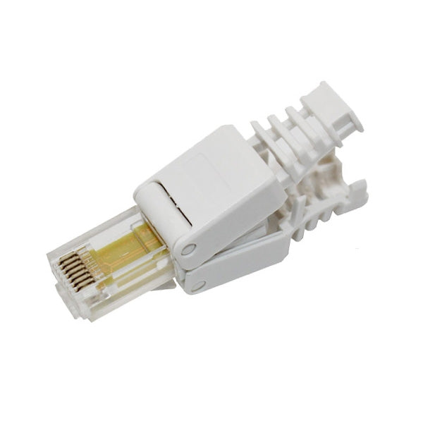 Tool-free Crimping RJ-45 Connector Modular Plug, Short Version Cat5e Eurekaonline