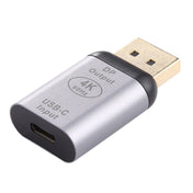 Type-C / USB-C Female to Big DP Male Aluminium Alloy Adapter (Silver) Eurekaonline