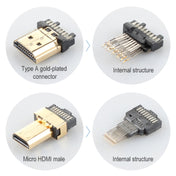 ULT-unite Gold-plated Head HDMI Male to Micro HDMI Male Nylon Braided Cable, Cable Length: 1.2m (Black) Eurekaonline