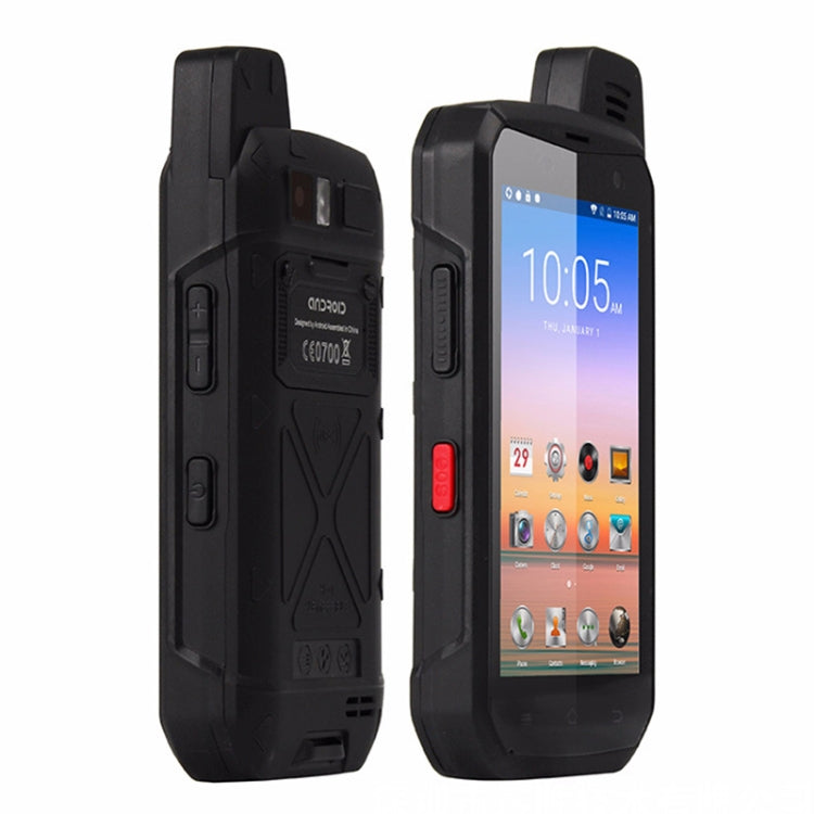 UNIWA B6000 PTT Walkie Talkie Rugged Phone, 4GB+64GB, IP68 Waterproof Dustproof Shockproof, 5000mAh Battery, 4.7 inch Android 9.0 MTK6762 Octa Core up to 2.0GHz, Network: 4G, NFC, OTG (Black) Eurekaonline
