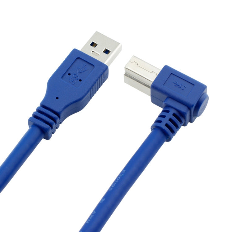 USB 3.0 A Male to Right 90 Degrees Angle USB 3.0 Type-B Male High Speed Printer Cable, Cable Length: 2m Eurekaonline