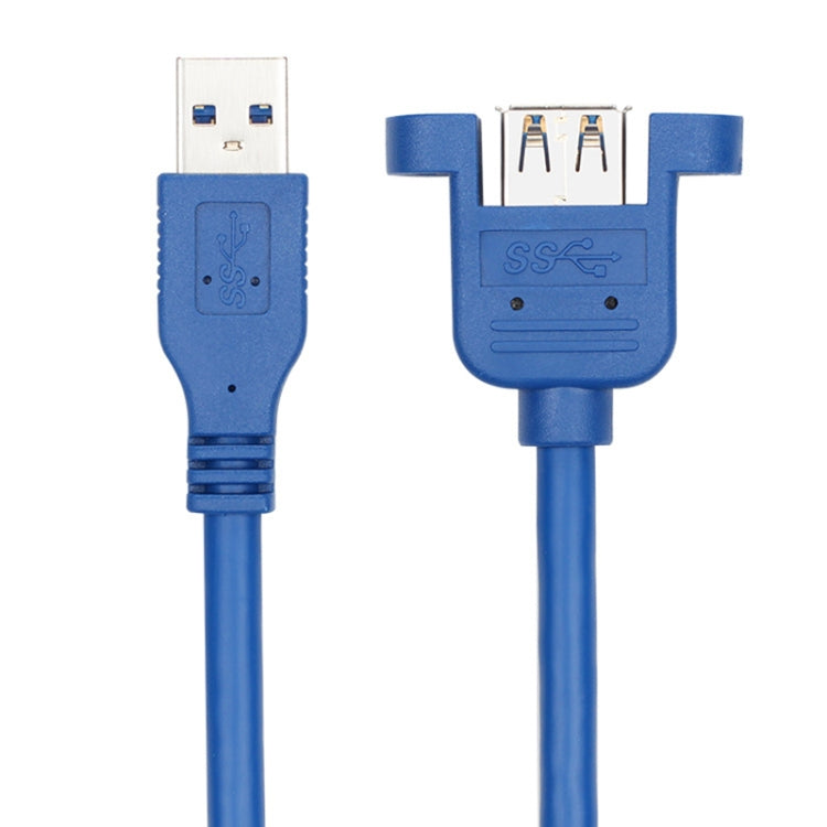 USB 3.0 Male to Female Extension Cable with Screw Nut, Cable Length: 5m Eurekaonline