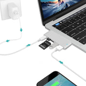 USB-C To HDMI Splitter Docking Station Card Reader, Specification： 6 in 1 Gray Eurekaonline