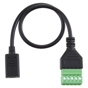 USB-C / Type-C Female to 5 Pin Pluggable Terminals Solder-free USB Connector Solderless Connection Adapter Cable, Length: 30cm Eurekaonline