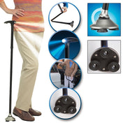 Ultra-light Handle Dependable Walking Magic Foldable Trusty Cane with Built-in Light Eurekaonline