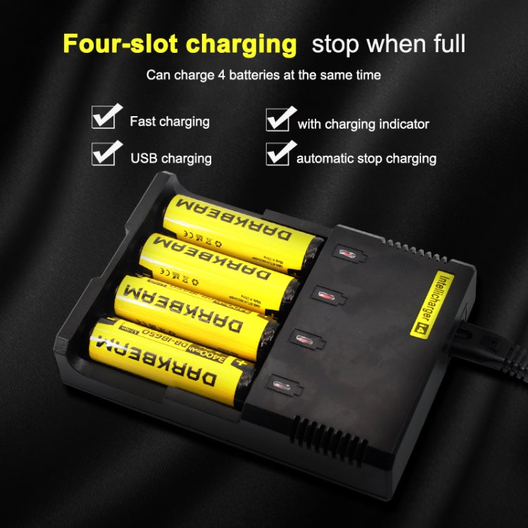Universal Lithium Battery Charger for 26650 / 22650 / 18650 / 17670 / 18490 / 17500 / 17335 / 16340 / 14500 / 10440 (100V - 240V)(Black) Eurekaonline
