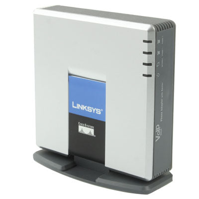 Unlocked LINKSYS SPA2102 VOIP PSTN Phone Adapter with 2x FXS + WAN Port Eurekaonline