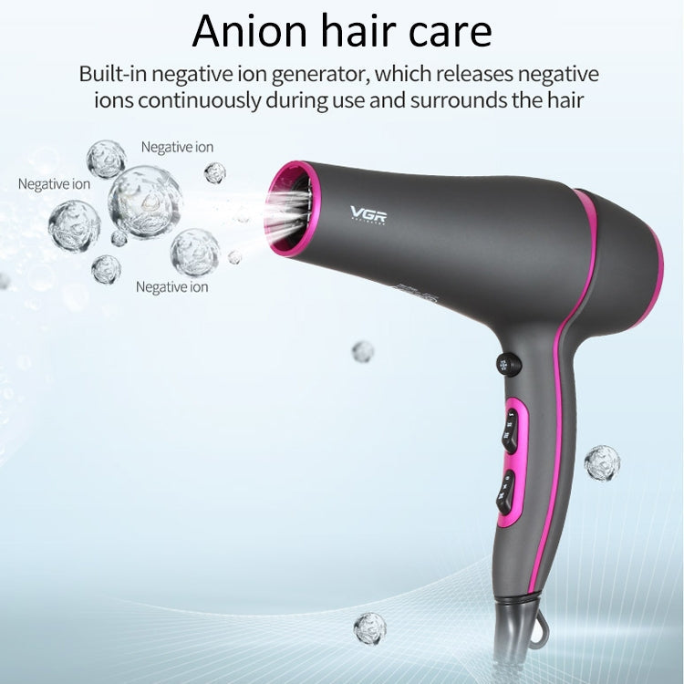 VGR V-402 2200W Household Negative Ion Hair Dryers with 6 Gear Adjustment, Plug Type: EU Plug Eurekaonline