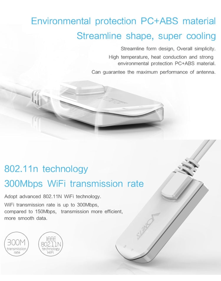 VONETS VAP11N Mini WiFi 300Mbps Repeater WiFi Bridge, Best Partner of IP Device / IP Camera / IP Printer / XBOX / PS3 / IPTV / Skybox(White) Eurekaonline