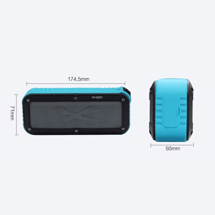W-KING S20 Loudspeakers IPX6 Waterproof Bluetooth Speaker Portable NFC Bluetooth Speaker for Outdoors / Shower / Bicycle FM Radio (Black) Eurekaonline