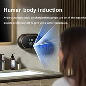 W2 Wall-mounted USB Charging  Automatic Foam Soap Dispenser With Time Temperature Display(Black) Eurekaonline