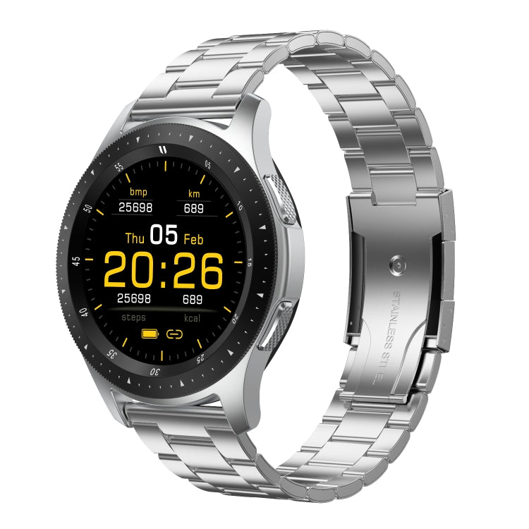  Heart Rate Monitoring, Style: Steel Strap(Silver) Eurekaonline