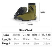 WEST BIKING YP0215049 Cycling Windproof And Warm Shoe Cover, Size: L(ArmyGreen) Eurekaonline