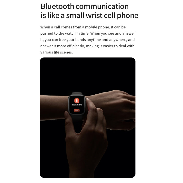Watch 8 Max 1.85 inch Wireless Charging Bluetooth Call NFC Smartwatch(Black) Eurekaonline