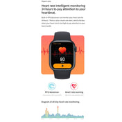 Watch 8 Max 1.85 inch Wireless Charging Bluetooth Call NFC Smartwatch(Black) Eurekaonline