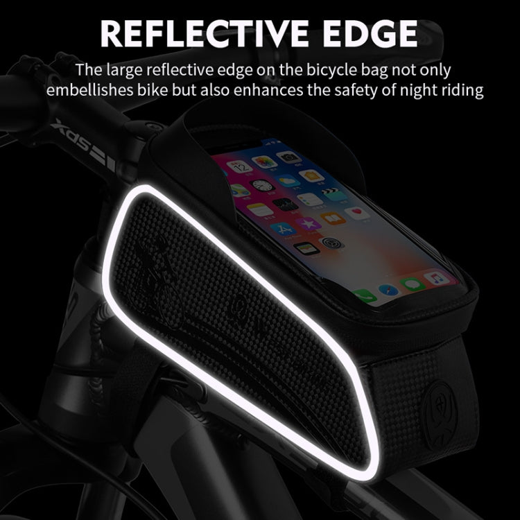 West Biking 1.5l Bicycle Anti-Light  Bag Riding Front Bag Mobile Phone Bag Boarding Bag Waterproof Bag Eurekaonline
