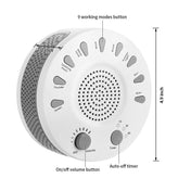 White Noise Machine Sleep Aid Device Improves Sleeping with Nine Timed Music(White) Eurekaonline